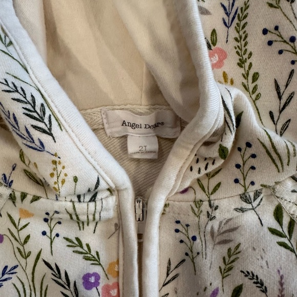 Angel Dear Cream Floral Hoodie - Picture 2 of 3